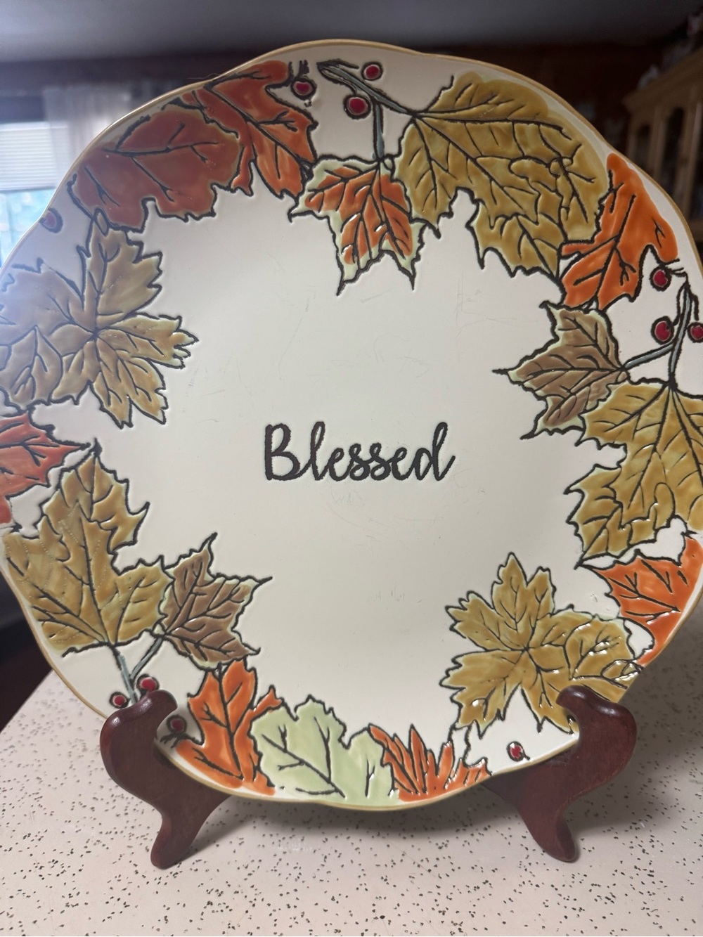 Seasonal “Autumn” themed Plate